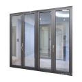 WANJIA Folding doors glass accordion kitchen custom aluminum bi fold door